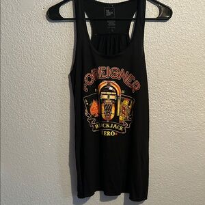Black Graphic Tank Top